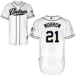 #21 Brandon Morrow White MLB Jersey-San Diego Padres Stitched Cool Base Baseball Jersey