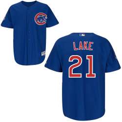 #21 Junior Lake Blue MLB Jersey-Chicago Cubs Stitched Player Baseball Jersey