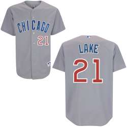 #21 Junior Lake Dark Gray MLB Jersey-Chicago Cubs Stitched Player Baseball Jersey
