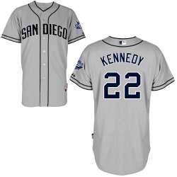 #22 Lan Kennedy Gray MLB Jersey-San Diego Padres Stitched Cool Base Baseball Jersey