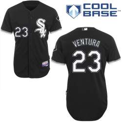 #23 Robin Ventura Black MLB Jersey-Chicago White Sox Stitched Cool Base Baseball Jersey
