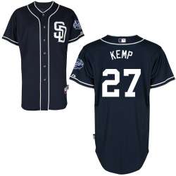#27 Matt Kemp Dark Blue MLB Jersey-San Diego Padres Stitched Cool Base Baseball Jersey