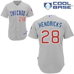#28 Kyle Hendricks Light Gray MLB Jersey-Chicago Cubs Stitched Cool Base Baseball Jersey