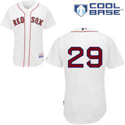 #29 Daniel Nava White MLB Jersey-Boston Red Sox Stitched Cool Base Baseball Jersey
