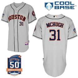 #31 Collin Mchugh Gray MLB Jersey-Houston Astros Stitched Cool Base Baseball Jersey