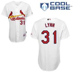 #31 Lance Lynn White MLB Jersey-St. Louis Cardinals Stitched Cool Base Baseball Jersey