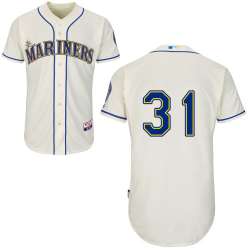 #31 Yoervis Medina Cream MLB Jersey-Seattle Mariners Stitched Cool Base Baseball Jersey
