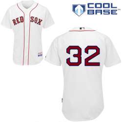#32 Craig Breslow White MLB Jersey-Boston Red Sox Stitched Cool Base Baseball Jersey