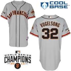 #32 Ryan Vogelsong Gray MLB Jersey-San Francisco Giants Stitched Cool Base Baseball Jersey