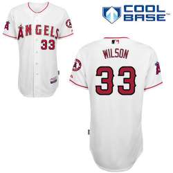 #33 C.J Wilson White MLB Jersey-Los Angeles Angels Of Anaheim Stitched Cool Base Baseball Jersey