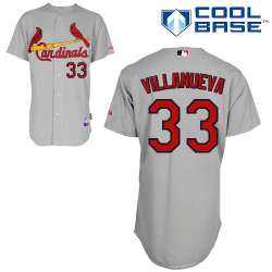 #33 Carlos Vilanueva Gray MLB Jersey-St. Louis Cardinals Stitched Cool Base Baseball Jersey