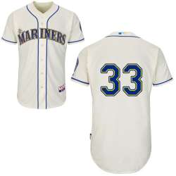 #33 Ja Happ Cream MLB Jersey-Seattle Mariners Stitched Cool Base Baseball Jersey