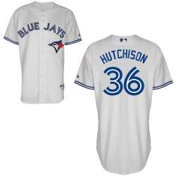 #36 Drew Hutchison White MLB Jersey-Toronto Blue Jays Stitched Cool Base Baseball Jersey