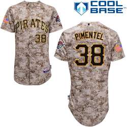 #38 Stolmy Pimentel Camo MLB Jersey-Pittsburgh Pirates Stitched Player Baseball Jersey