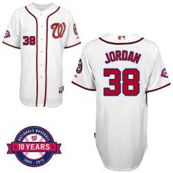 #38 Taylor Jordan White MLB Jersey-Washington Nationals Stitched Cool Base Baseball Jersey
