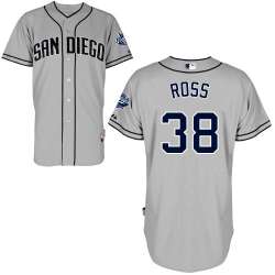 #38 Tyson Ross Gray MLB Jersey-San Diego Padres Stitched Cool Base Baseball Jersey