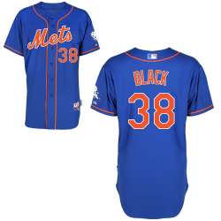 #38 Vic Black Blue MLB Jersey-New York Mets Stitched Cool Base Baseball Jersey