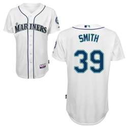 #39 Carson Smith White MLB Jersey-Seattle Mariners Stitched Cool Base Baseball Jersey