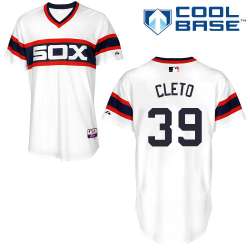 #39 Maikel Cleto White MLB Jersey-Chicago White Sox Stitched Cool Base Baseball Jersey