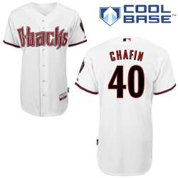 #40 Andrew Chafin White MLB Jersey-Arizona Diamondbacks Stitched Cool Base Baseball Jersey
