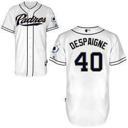 #40 Odrisamer Despaigne White MLB Jersey-San Diego Padres Stitched Cool Base Baseball Jersey