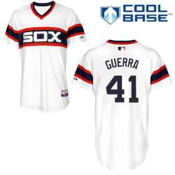 #41 Javy Guerra White MLB Jersey-Chicago White Sox Stitched Cool Base Baseball Jersey
