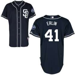 #41 Robbie Erlin Dark Blue MLB Jersey-San Diego Padres Stitched Cool Base Baseball Jersey