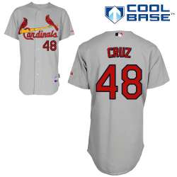 #48 Tony Cruz Gray MLB Jersey-St. Louis Cardinals Stitched Cool Base Baseball Jersey