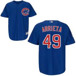 #49 Jake Arrieta Blue MLB Jersey-Chicago Cubs Stitched Player Baseball Jersey
