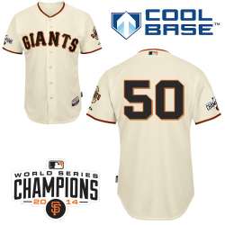 #50 Matt Duffy Cream MLB Jersey-San Francisco Giants Stitched Cool Base Baseball Jersey