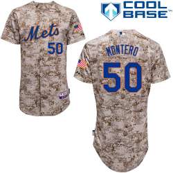 #50 Rafael Montero Camo MLB Jersey-New York Mets Stitched Player Baseball Jersey
