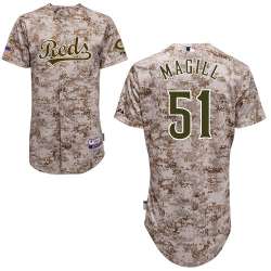 #51 Matt Magill Camo MLB Jersey-Cincinnati Reds Stitched Player Baseball Jersey