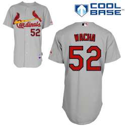 #52 Michael Wacha Gray MLB Jersey-St. Louis Cardinals Stitched Cool Base Baseball Jersey
