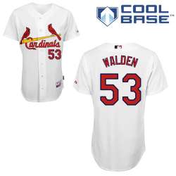 #53 Jordan Walden White MLB Jersey-St. Louis Cardinals Stitched Cool Base Baseball Jersey