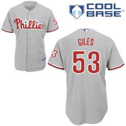 #53 Ken Giles Gray MLB Jersey-Philadelphia Phillies Stitched Cool Base Baseball Jersey