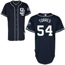 #54 Alex Torres Dark Blue MLB Jersey-San Diego Padres Stitched Cool Base Baseball Jersey