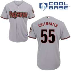 #55 Josh Collmenter Gray MLB Jersey-Arizona Diamondbacks Stitched Cool Base Baseball Jersey