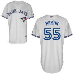 #55 Russell Martin White MLB Jersey-Toronto Blue Jays Stitched Cool Base Baseball Jersey