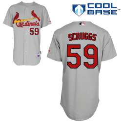 #59 Kavier Scruggs Gray MLB Jersey-St. Louis Cardinals Stitched Cool Base Baseball Jersey