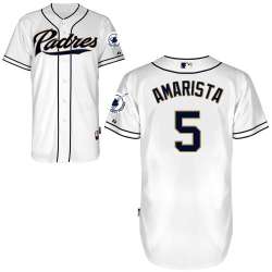 #5 Alexi Amarista White MLB Jersey-San Diego Padres Stitched Cool Base Baseball Jersey