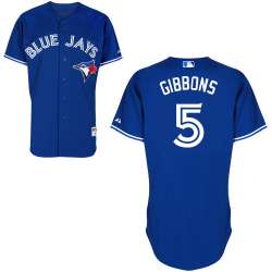 #5 John Gibbons Blue MLB Jersey-Toronto Blue Jays Stitched Cool Base Baseball Jersey
