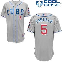 #5 Welington Castillo 2014 Gray MLB Jersey-Chicago Cubs Stitched Cool Base Baseball Jersey