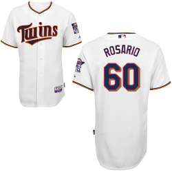 #60 Eddie Rosario White MLB Jersey-Minnesota Twins Stitched Cool Base Baseball Jersey