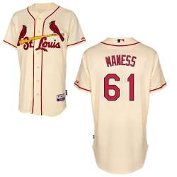 #61 Seth Maness Cream MLB Jersey-St. Louis Cardinals Stitched Cool Base Baseball Jersey