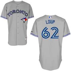 #62 Aaron Loup Gray MLB Jersey-Toronto Blue Jays Stitched Cool Base Baseball Jersey