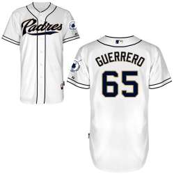 #65 Tayron Guerrero White MLB Jersey-San Diego Padres Stitched Cool Base Baseball Jersey