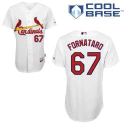 #67 Eric Fornataro White MLB Jersey-St. Louis Cardinals Stitched Cool Base Baseball Jersey