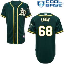 #68 Arnold Leon Green MLB Jersey-Oakland Athletics Stitched Cool Base Baseball Jersey