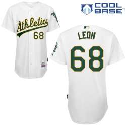#68 Arnold Leon White MLB Jersey-Oakland Athletics Stitched Cool Base Baseball Jersey