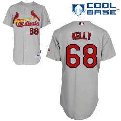 #68 Ty Kelly Gray MLB Jersey-St. Louis Cardinals Stitched Cool Base Baseball Jersey